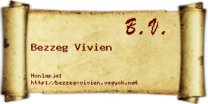 Bezzeg Vivien névjegykártya