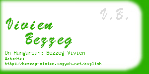 vivien bezzeg business card